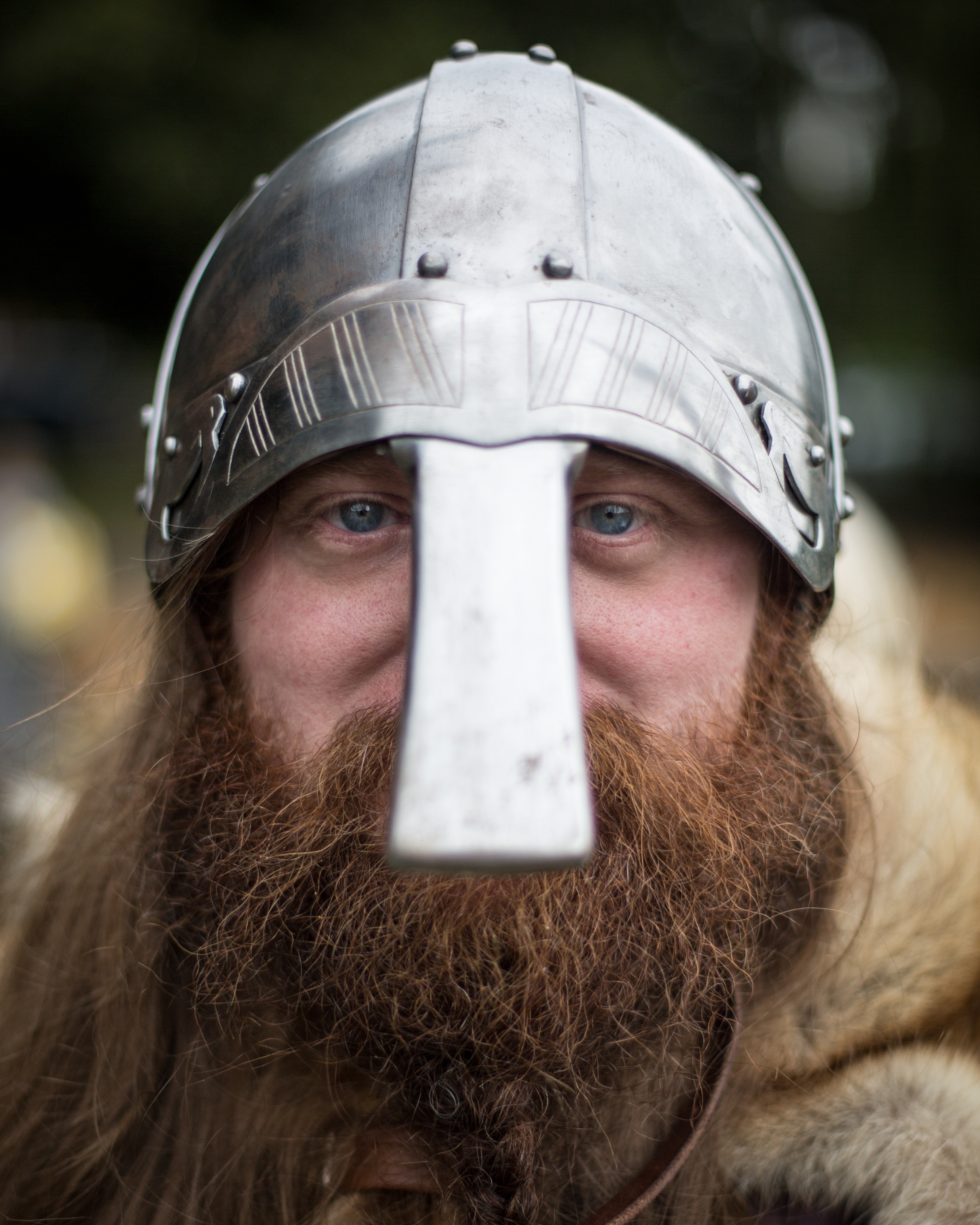 a viking in armour